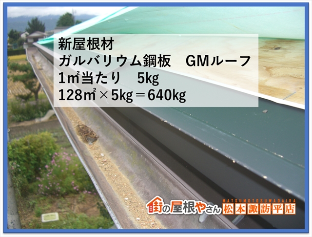 安曇野市屋根葺き替え　屋根材取り付け